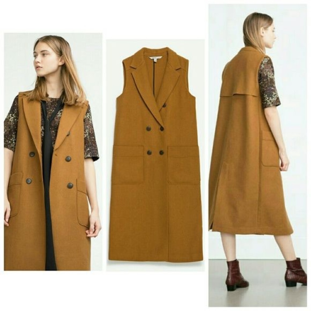 Zara camel color vest